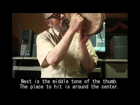 How to play bass and mid tone of Pandeiro