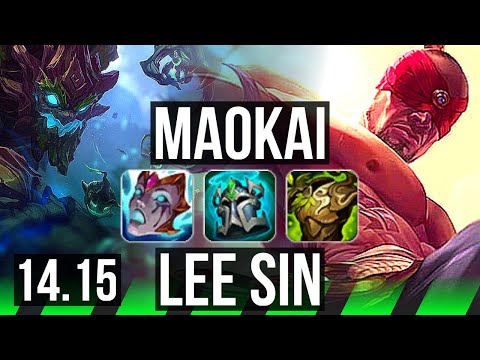 MAOKAI vs LEE SIN (JGL) | 67% winrate, 4/3/18 | EUW Master | 14.15