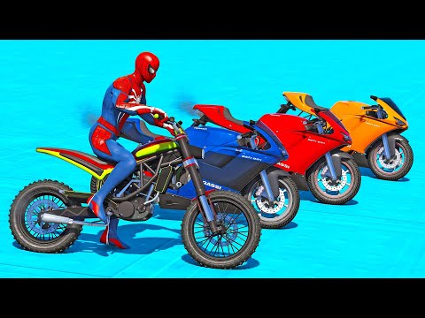 HOMEM ARANHA E AMIGOS SALTO COM MOTO! MOTOS COM SPIDERMAN - IR GAMES
