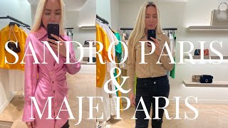 SANDRO PARIS COME SHOPPING WITH ME & MAJE PARIS SPRING HAUL 🌸