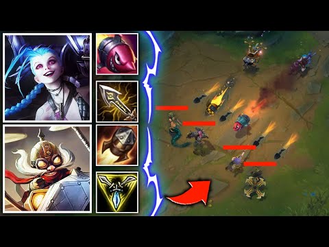 When you spray rockets everywhere because ur corki and jinx bot lane (ROCKET POWER)