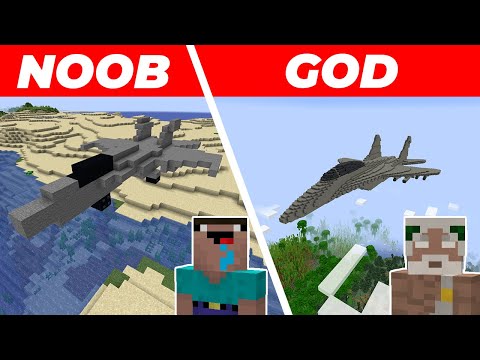 Insane Minecraft Fighter Jet House Build Challenge!