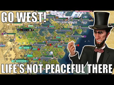 Civ 6 | Manifest Destiny On a 50 Player TSL Map, Unite The USA! – (#3 Deity America Civilization VI)