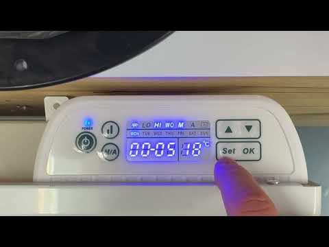 How to Set the Time and Date Accona Panel Heater