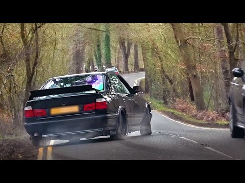 German vs. Japanese Cars Leaving a Car Show - February 2020