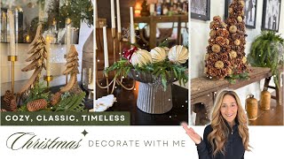 CHRISTMAS HOME DECORATE WITH ME 2025 | Classic Christmas Decor | Cozy Holiday Home Transformation