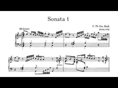 CPE Bach: Württembergische Sonata No. 1 in A Minor, Wq. 49 - Glenn Gould, 1968 - Columbia M 36564