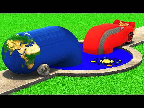 LONG CARS vs PLANETS PORTAL in Teardown