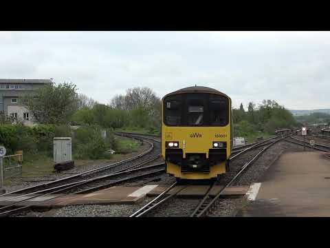 Great Western Railway 150001 arriving at Exeter St. Davids