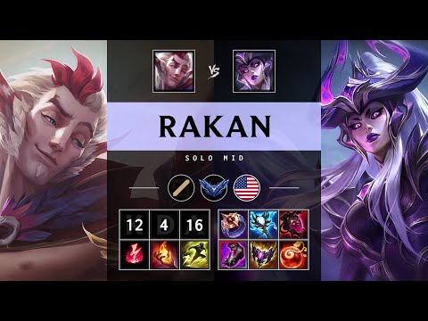 Rakan Mid vs Syndra - NA Diamond Patch 25.17