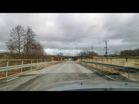 ÅRYD - BRÄKNE-HOBY (översvämningar 2020-02-19) GAMLA RIKSVÄGEN (Karlshamn-Ronneby-BLEKINGE)