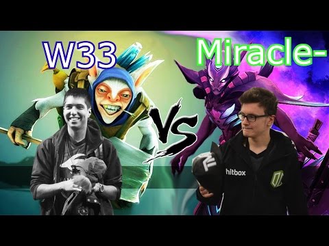 w33 Meepo vs Miracle- Spectre || RMM + RAMPAGE