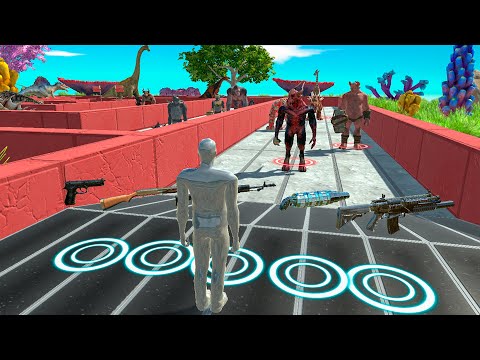 🔥FPS EXTREME DEATH RUN in TUNNEL ALL GUNS VS ALL UNITS - Animal Revolt Battle Simulator