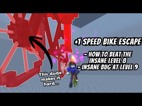 [+1 Speed Bike Escape] ALL LEVELS + HOW TO BEAT THE INSANE LEVEL 8 + INSANE BUG AT LEVEL 9