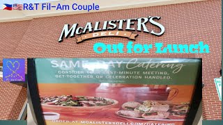 OUT FOR LUNCH | McALISTER'S DELI | R&T FIL-AM COUPLE