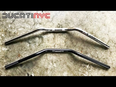 Installing Renthal Road 7/8" Ultra Low Bars and Grips on Ducati Monster - no drilling v908