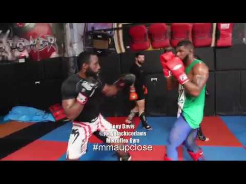MMA professional Bellator fighter Joey Davis sparring at Metroflex Gym