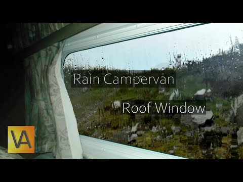 Rain Hitting a Campervan Roof and Window from Inside (Tinnitus Masking, Sleep, Noise Blocking)