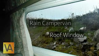 ☔Rain Hitting a Campervan Roof and Window from Inside (Tinnitus Masking, Sleep, Noise Blocking)
