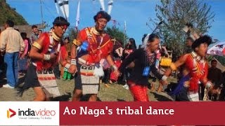 Ao Naga's tribal dance, Nagaland  