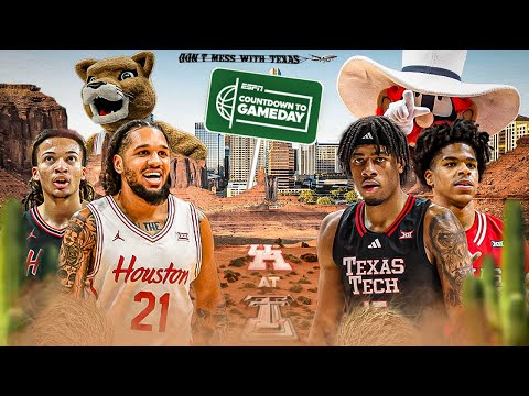 ‼️GAMEDAY FROM LUBBOCK! No. 6 Houston vs No. 12 Texas Tech rematch! | Countdown to GameDay 🏀
