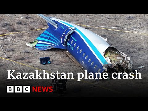 Video | Dozens survive deadly Kazakhstan plane crash | BBC News