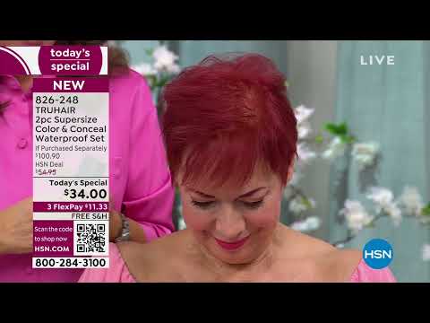 TRUHAIR 2piece Supersize Color   Conceal Waterproof Set