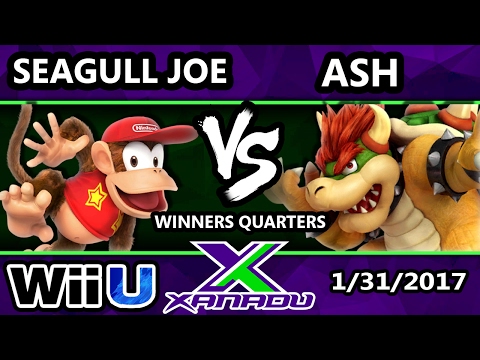 S@X 187 - InC | Seagull Joe (Diddy Kong) Vs. Ash (Bowser) - SSB4 Winners Quarters - Smash for Wii U