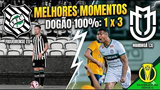 DOGÃO 100% NA SÉRIE C! FIGUEIRENSE 1 X 3 MARINGÁ MELHORES MOMENTOS SÉRIE C (13/04/2026)