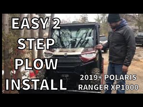 EASY 2 STEP PLOW INSTALL - 2019 POLARIS RANGER XP1000