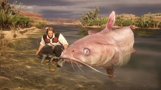 Arthur catches the Legendary Giant Catfish that ate the fish collector