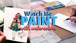 Watercolor Painting | Personalized Card