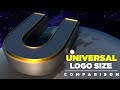 UNIVERSAL PICTURES Logo In Perspective 3D Animation