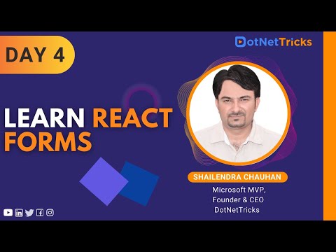 Forms In React React Forms Tutorial 2021 React Js Tutorial Dotnettricks