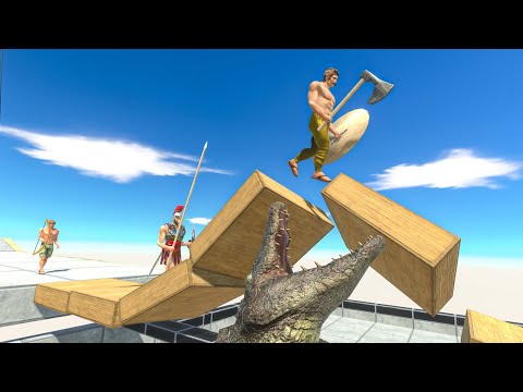 Escape from Purussaurus Bridge - Animal Revolt Battle Simulator