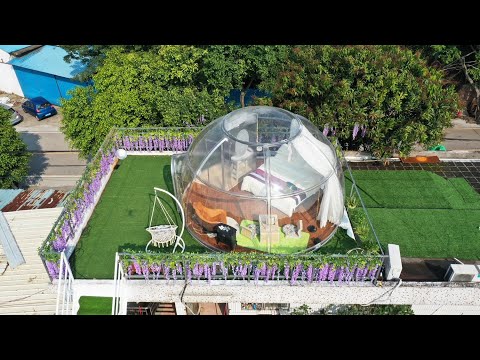 DreamDomes Scandinavia present 6 0M (28m2) Dome with Built in Bathroom