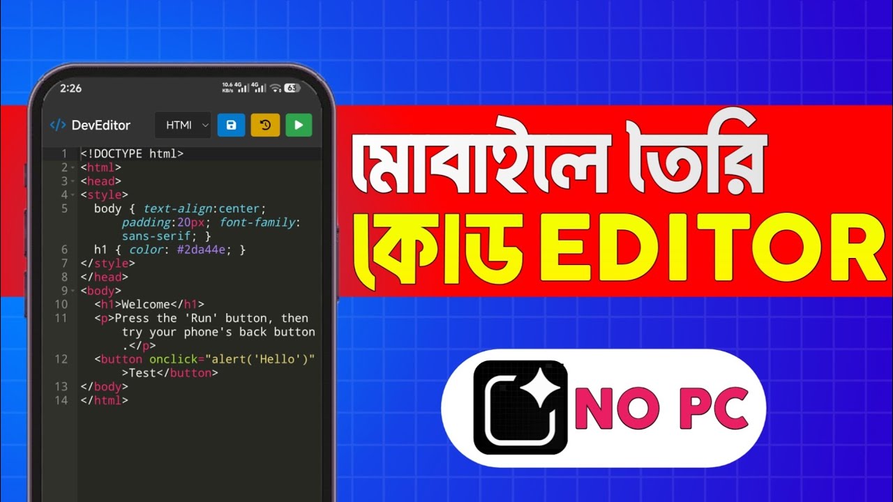 Code Editor App Create On Ai | Make Android App On Mobile