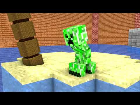 Craftronix! Monster School _ Swimming Challenge - Minecraft Animation-3