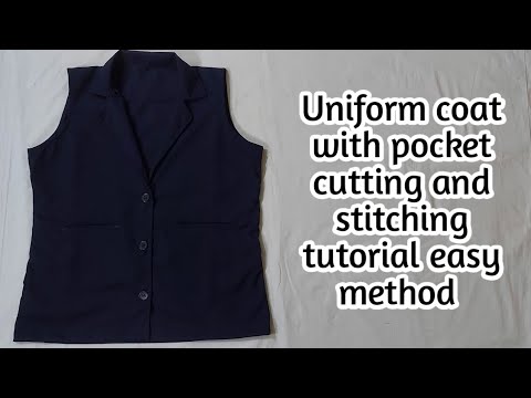 Cotton black school uniform waist coat