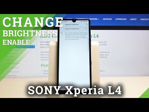 How to Turn On Auto Brightness in SONY Xperia L4 – Set Adjustive Brightness