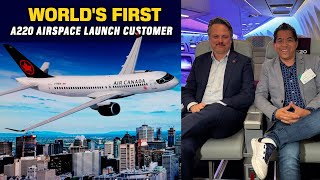 Air Canada's Big First! Airbus A220 Airspace Experience at AIX 2025