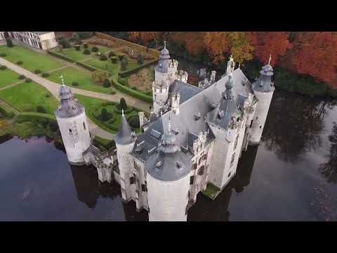 AERIAL VIEW OF BORREKENS CASTLE IN VORSELAAR
