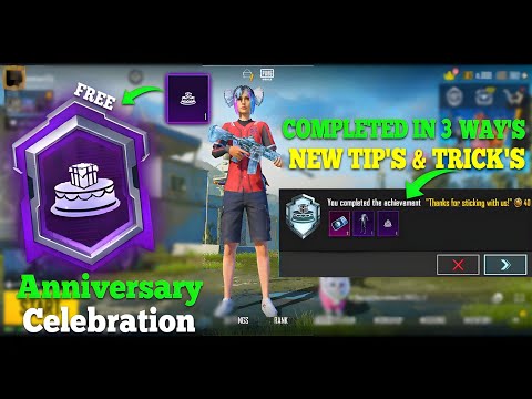 How To Complete (Anniversary Celebration) Achievement In PUBGM / BGMI TIPS & TRICKS.