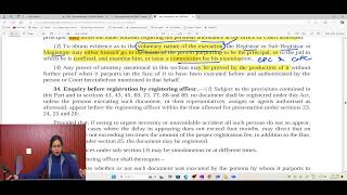 JUDICIARY (Registration Act) Registration Act (topic: part 4, 5 and 6)