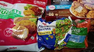 Large Grocery Haul: Saving Big Money$$$ BUT Still Got That Banquet Chicken!!! #meijer 