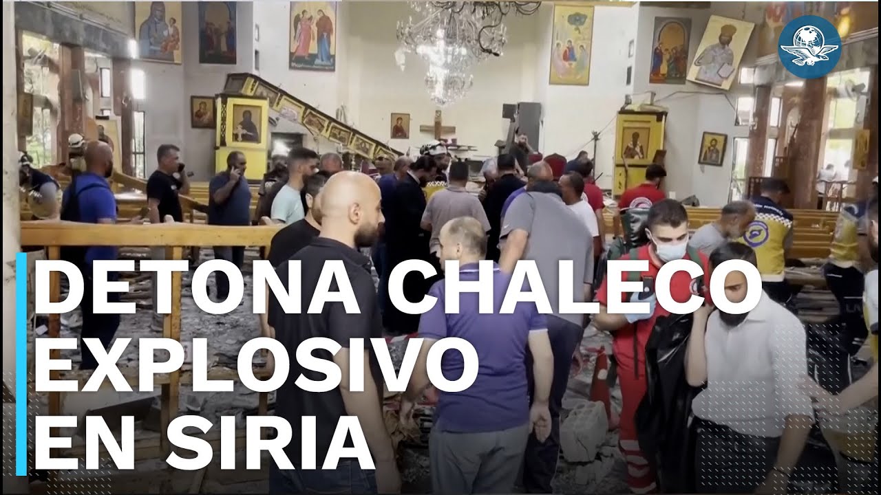 Sujeto se detona un chaleco explosivo durante misa en iglesia de Siria