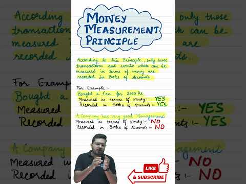 MONEY MEASUREMENT PRINCIPLE I CLICK👆🏻TO WATCH 11 ACCOUNTS CH-3 THEORY BASE OF ACCOUNTING & PRINCIPLE