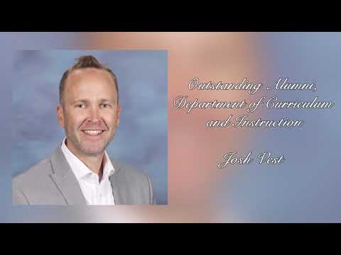 Josh Vest - Oustanding Alumni, Department of Curriculum and Instruction, 2025
