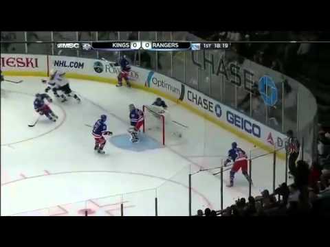 Henrik Lundqvist Ridiculous Toe Save On Anze Kopitar!! In His 200th NHL Win!! (2/17 vs. Kings)