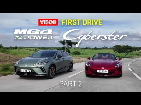 Driving the MG 4 XPower and Cyberster  - VISOR First Drive